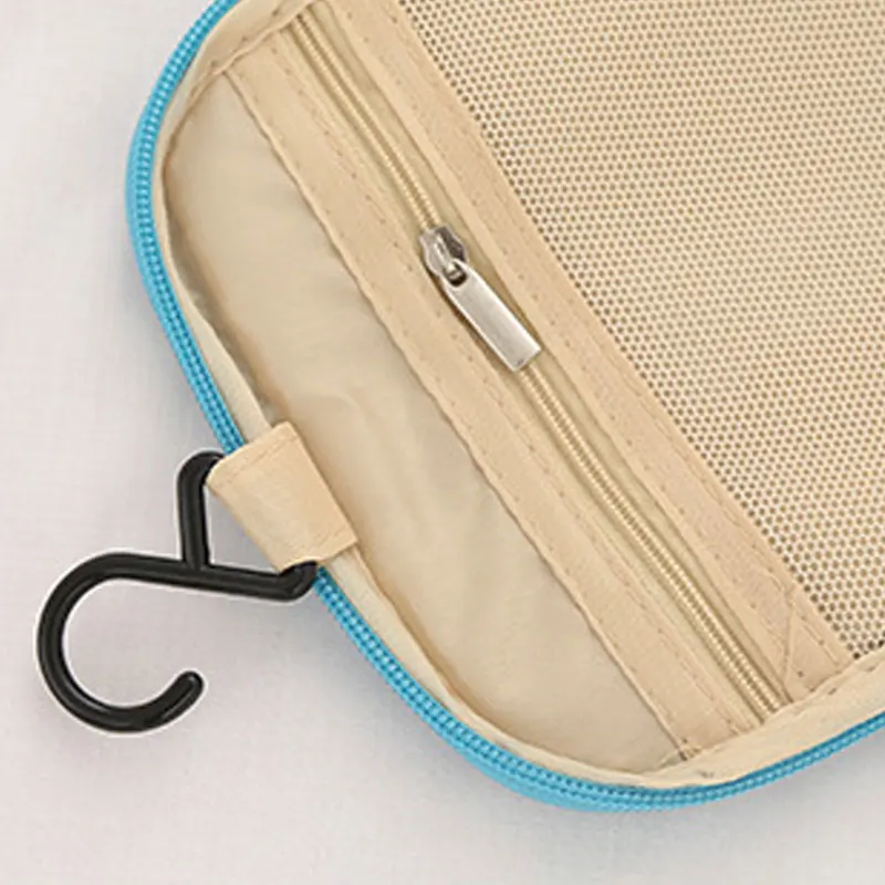 Double-open toiletry bag Travel hook organizer bag Triple-open handheld cosmetic bag portable travel bag