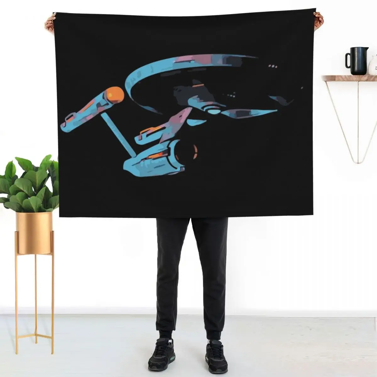 

To boldly go Throw Blanket Compact Warm Blanket for Car Road Trip