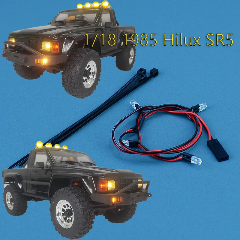 

LED 3V Yellow Roof Lights for 1/18 1985 Hilux SR5 RC Remote Control Model Car HPI Venture 18 Upgrade Accessories