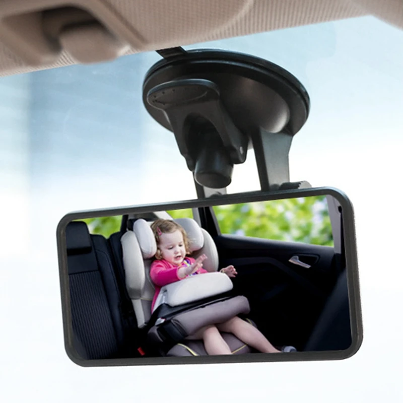 Car Rear View Mirror 360 Degree Rotation Car Rearview Mirror With Suction Cup Universal Back Seat View Baby Car Accessories