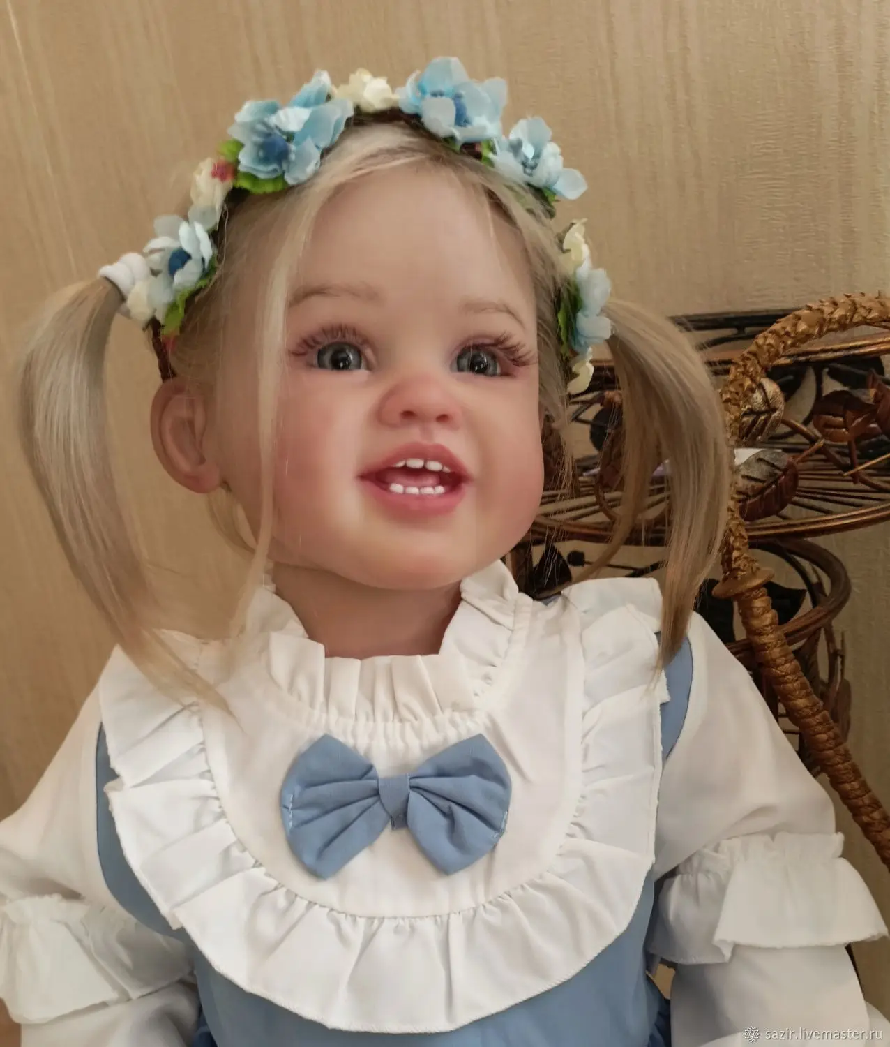 

NPK 30-дюймовый комплект куклы реборн Mia Soft Touch свежий цвет DIY развлекатели незавершенный неокрашенный с тканевыми разъемами для тела и глазами