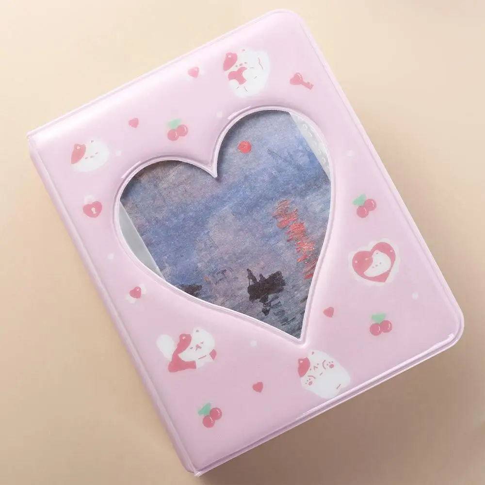 Cute Cartoon Bear Photo Album Pastic Ins Hollow Picture Storage Case Anti-scratch Waterproof Love Heart Photo Album protecting