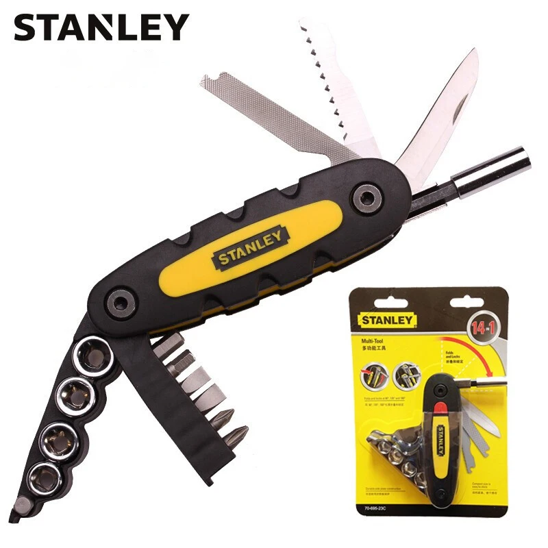 STANLEY 70-695-23C 14-In-1 Multifunctional Tool Hand Tool Sets Screwdriver Cross A Hexagonal Bit Socket Combination