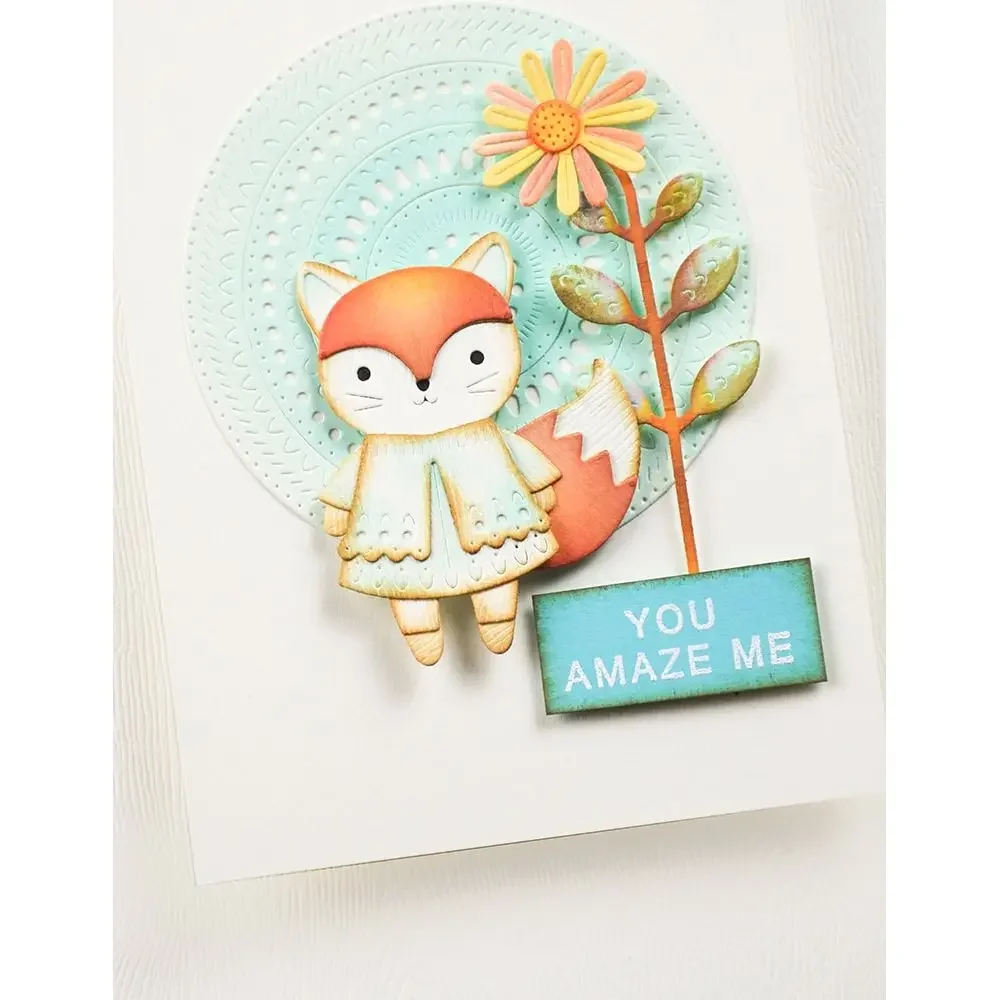 Butterflies Mushrooms Bird Fox Honeycomb Metal Cutting Dies Clear Stamps Stencil DIY Scrapbook Embossed Decoration 2025 Summer