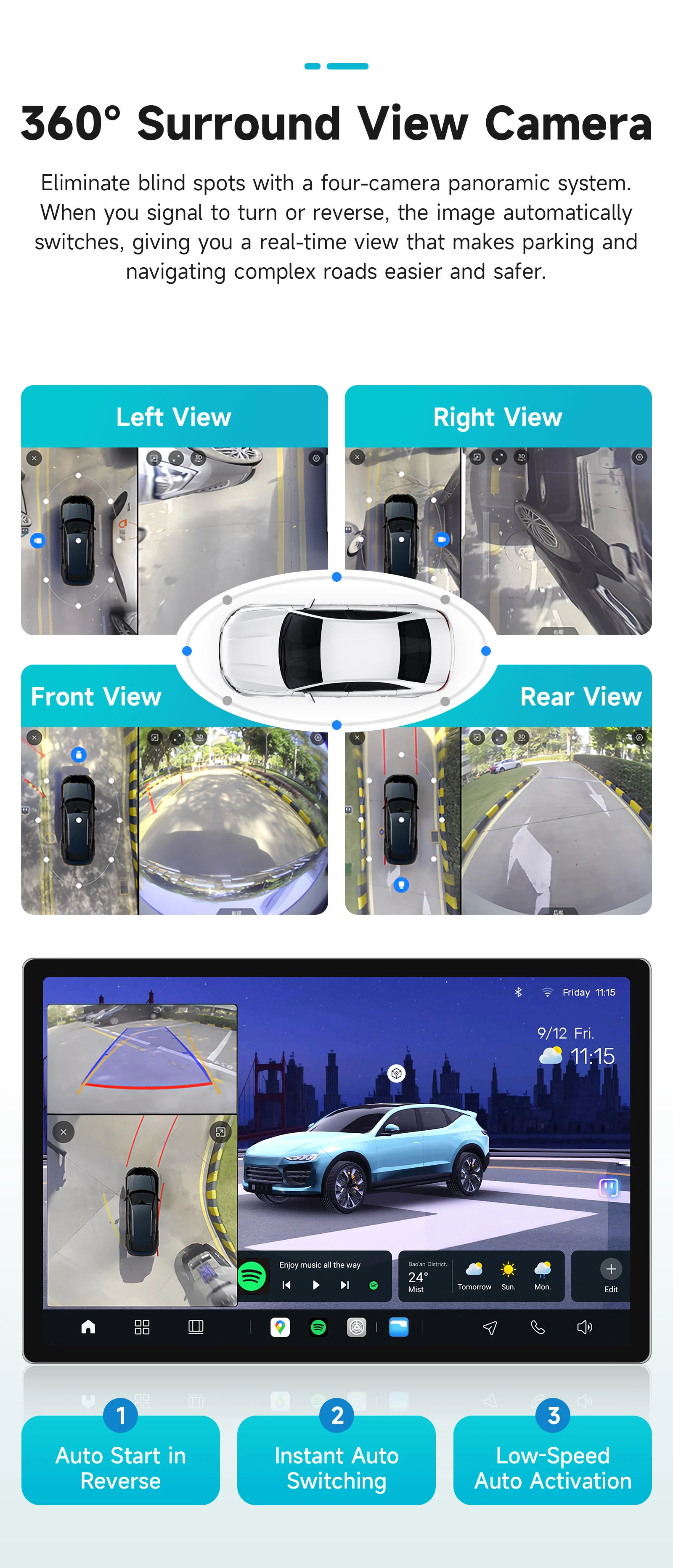 AURAAI X100 2Din Android Auto-Intelligent-Bildschirm für Jeep Wrangler JL Gladiator 2018 - 2021 UIS7870 DSP RDS GPS 4G BT ADAS 360CAM – Detail 8