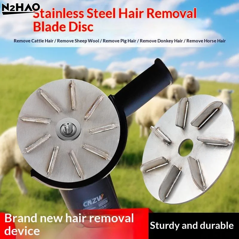 Stainless Steel Efficient Livestock Hair Removal Blade Disc Sturdy Sharp Blades For Cow Sheep Pig Horse Hair Removal