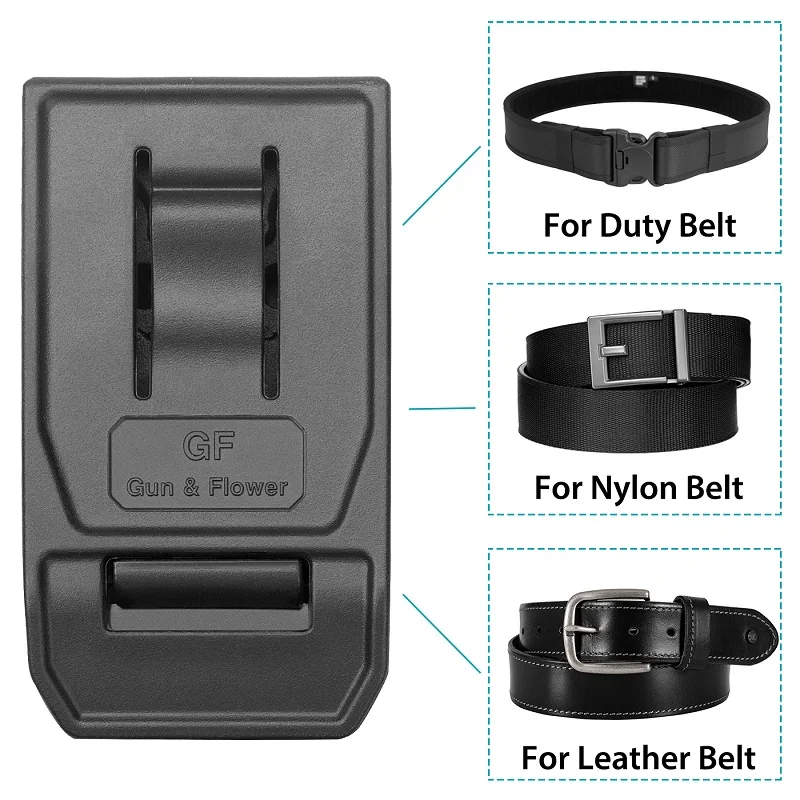 Gun&Flower Tactical Duty Belt Holster Accessory Belt Attachment For Kydex Waist Clip Tool Kit Fits 1.5\