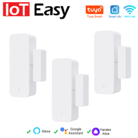 Tuya Smart Home WiFi Door Sensor Alarm Window Door Open/Closed Detectors Security Protection Tuay Smart Life for Alexa Google