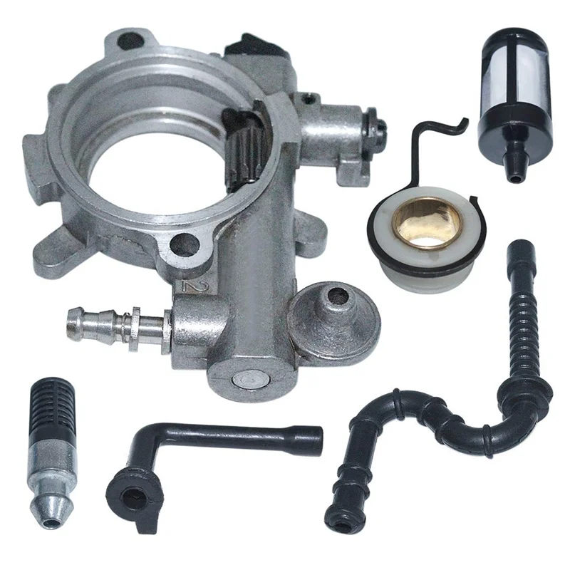 TFORU-مضخة زيت مزيتة دودة والعتاد مرشح زيت الوقود خط عدة صالح ل Stihl 034 036 MS360 بالمنشار استبدال 1125 640 3201 #4