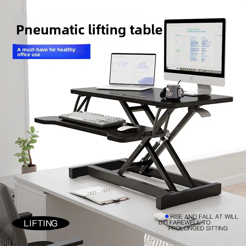 

Стоячий стол, регулируемый подъемный компактный стол, держатель для ноутбука, складной верстак, увеличение высоты рабочего стола