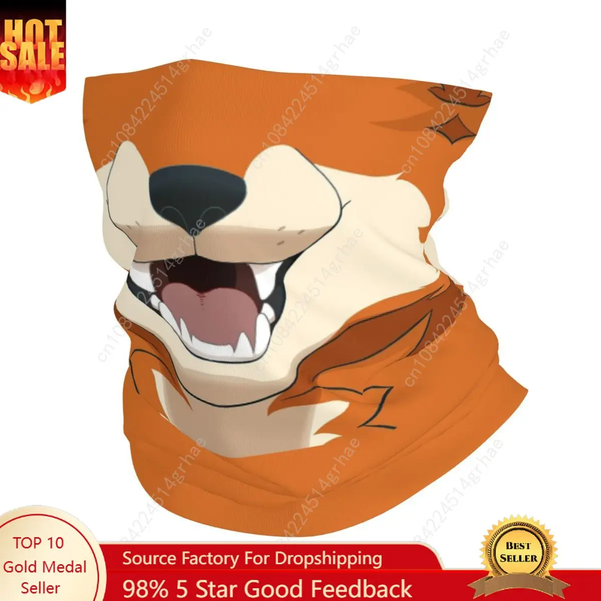 

Red Fox Mouth Bandana Neck Gaiter Printed Mask Scarf Multi-use Headwear Outdoor Sports Unisex Adult All Season