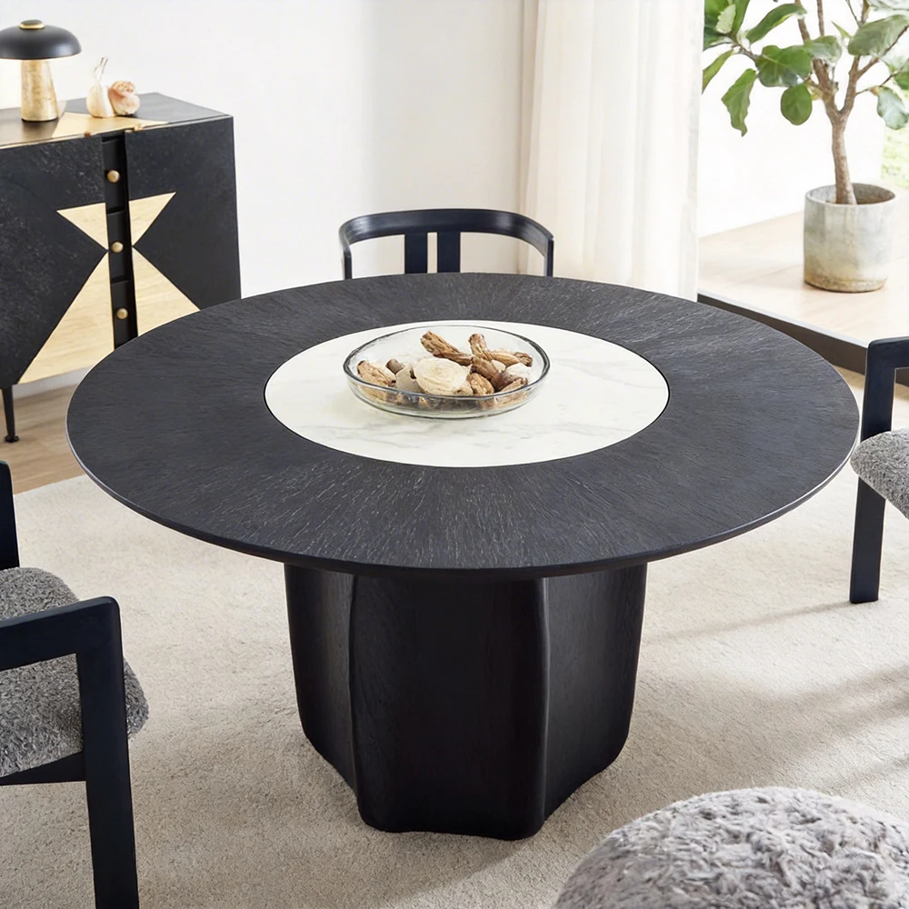 #Solid Wood Modern Dining Table Set And Chair Set For Home Hotel Apartment Use-Comfortable Dining Room Furniture