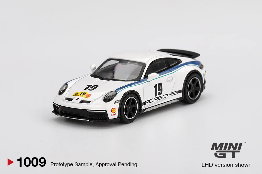 

MINIGT 1/64 Porsche 911 Dakar Rally 1974 MGT01009-CH автомобиль из сплава, литая под давлением металлическая модель, детские игрушки для мальчиков