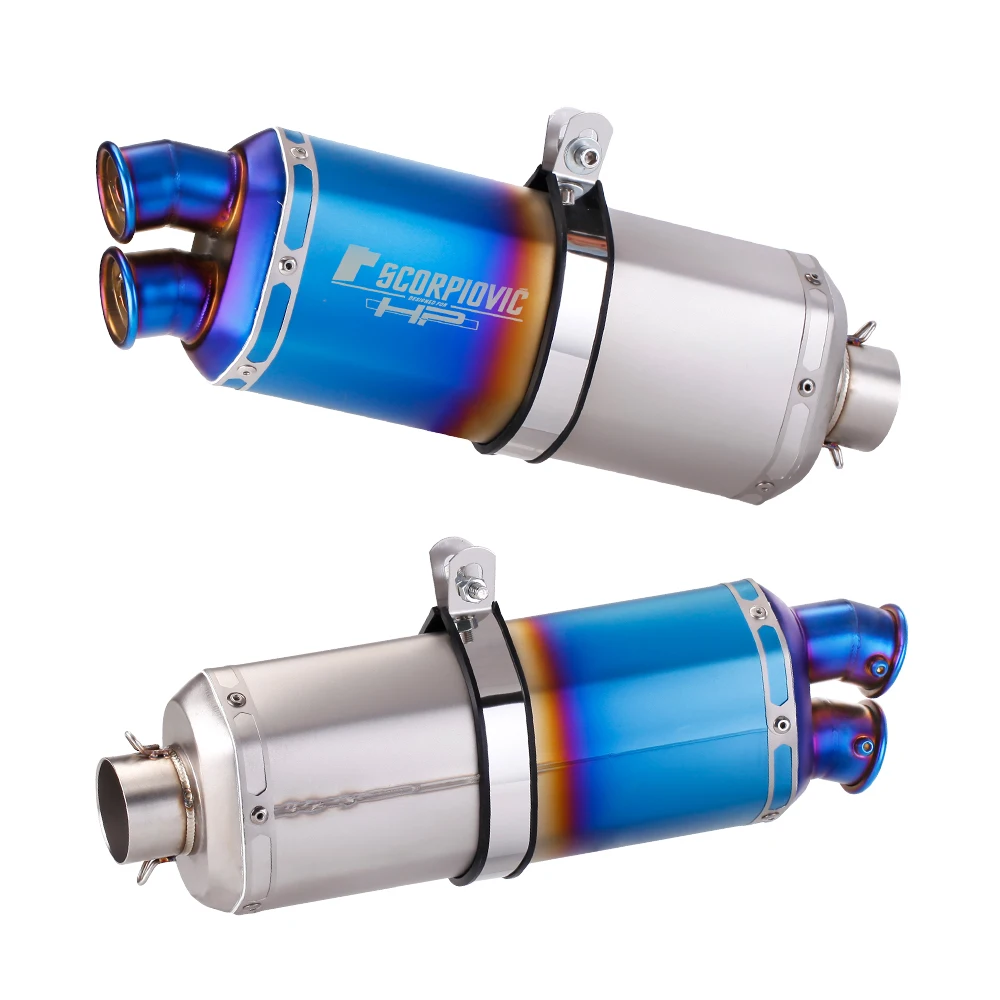 

Intelligent Library Universal 51MM New Motorcycle Exhaust Muffler Escape For S9 Er6n Sv650 Z800 R1 Cb650f Cb1000 Cbr250 Etc.