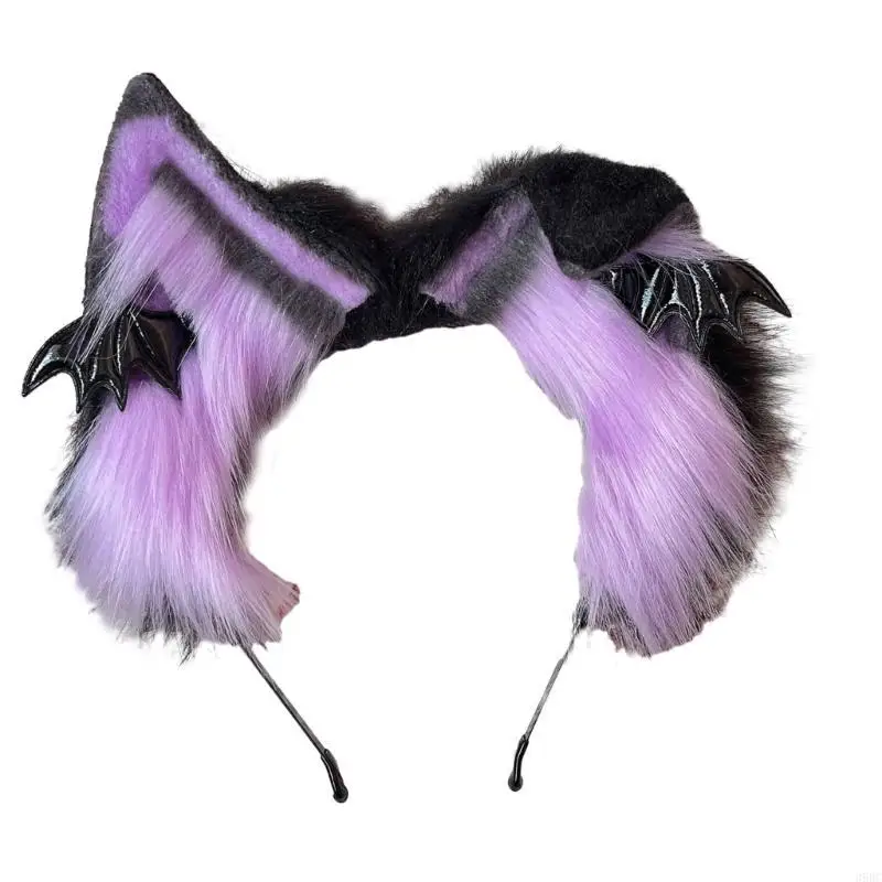 

39BC Ear Headband Mini Bat Wing Hairband for Movie Enthusiasts Photography