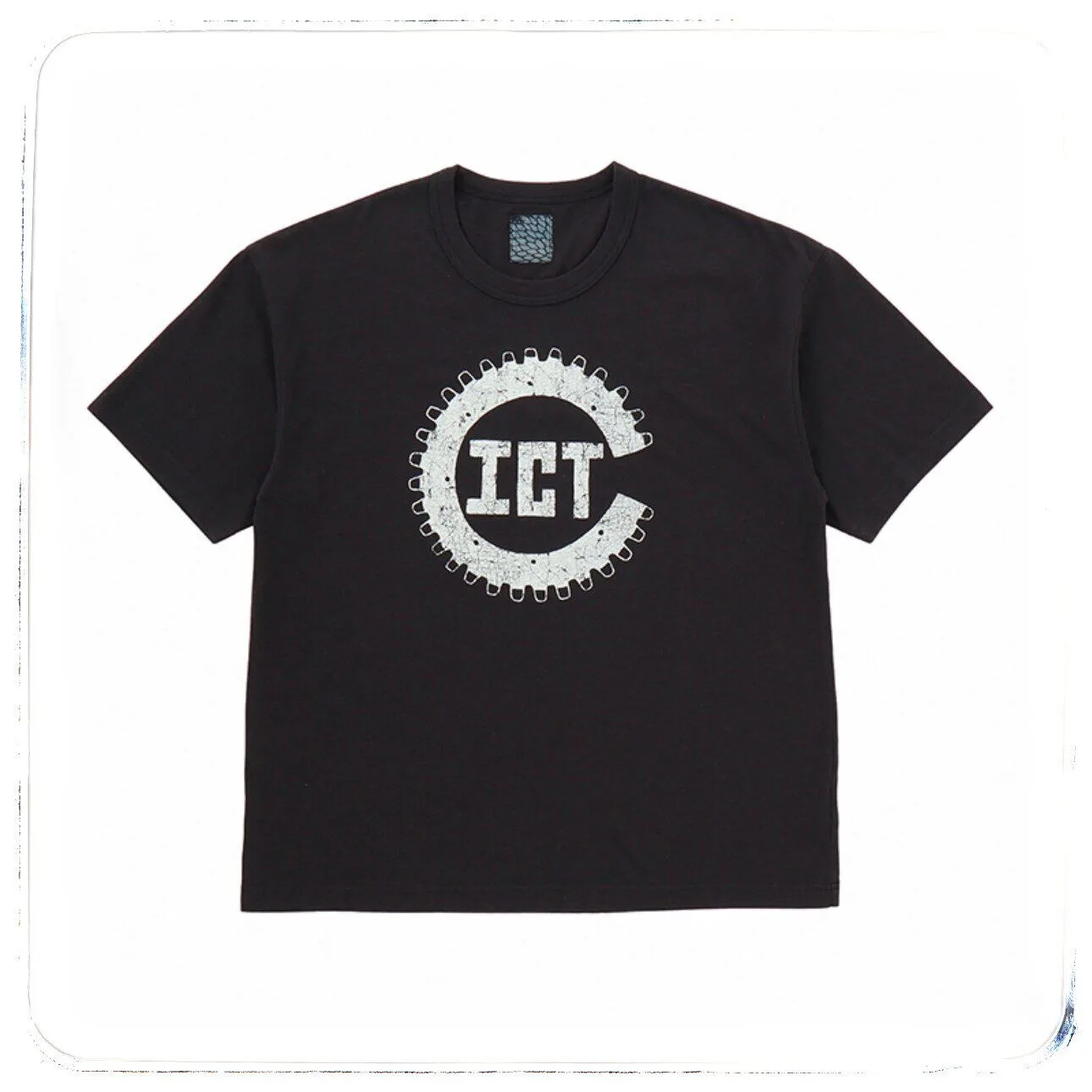 Japanese Vintage 26SS ICT Tee Nakamura Style Printed Round Neck Short Sleeved T-shirt for Men