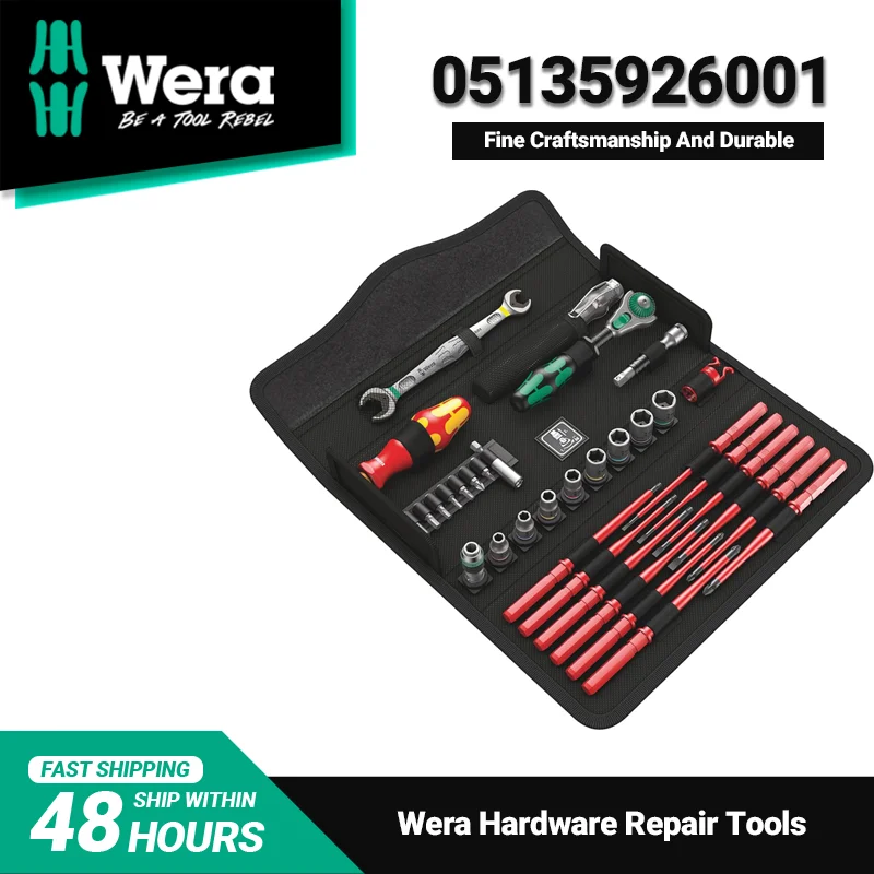 

WERA Tool Kit 05135926001 Kraftform Kompakt W 1 Maintenance Hardware Repair Tools 35 Pieces Exquisite Workmanship