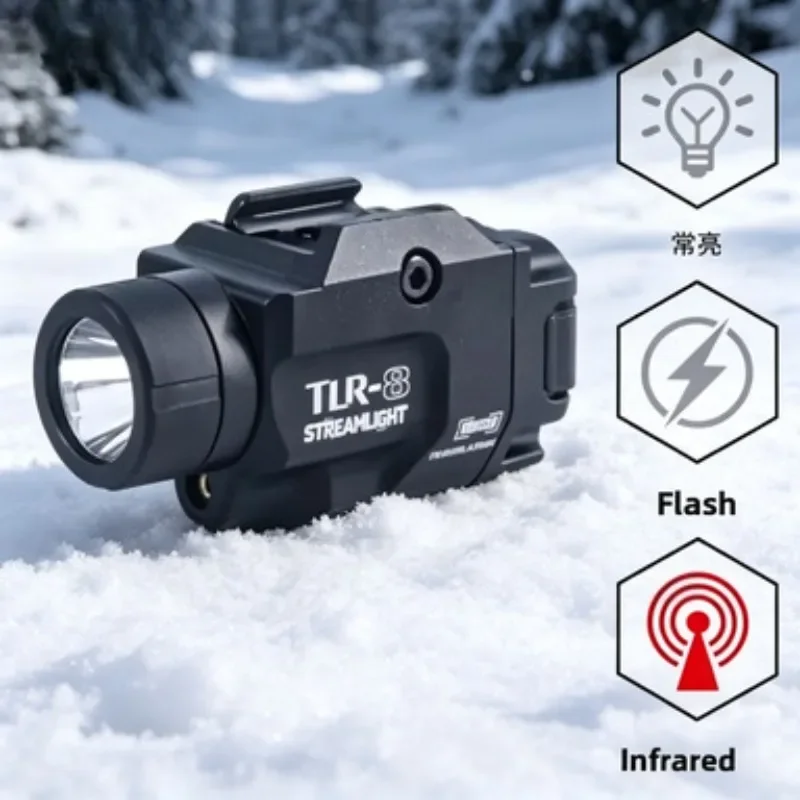 Minor Bright Tune TLR-8 Metal Flashlight Easy Clean Scene Layout Decor Toy Parts