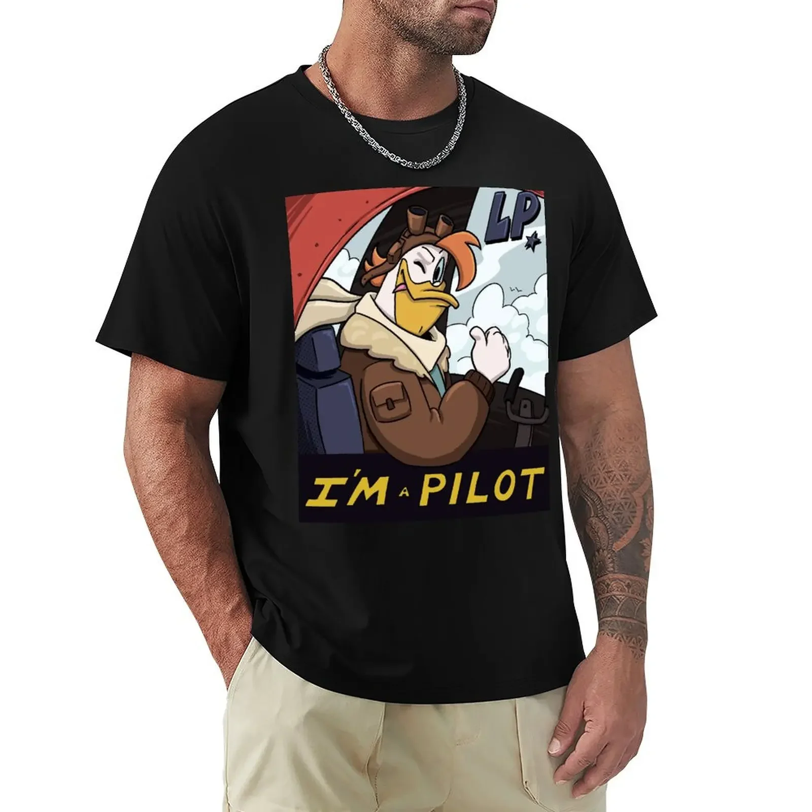 

Launchpad I'm a Pilot T-Shirt vintage clothes rapper graphic tees oversized graphic tee oversized t shirts for men