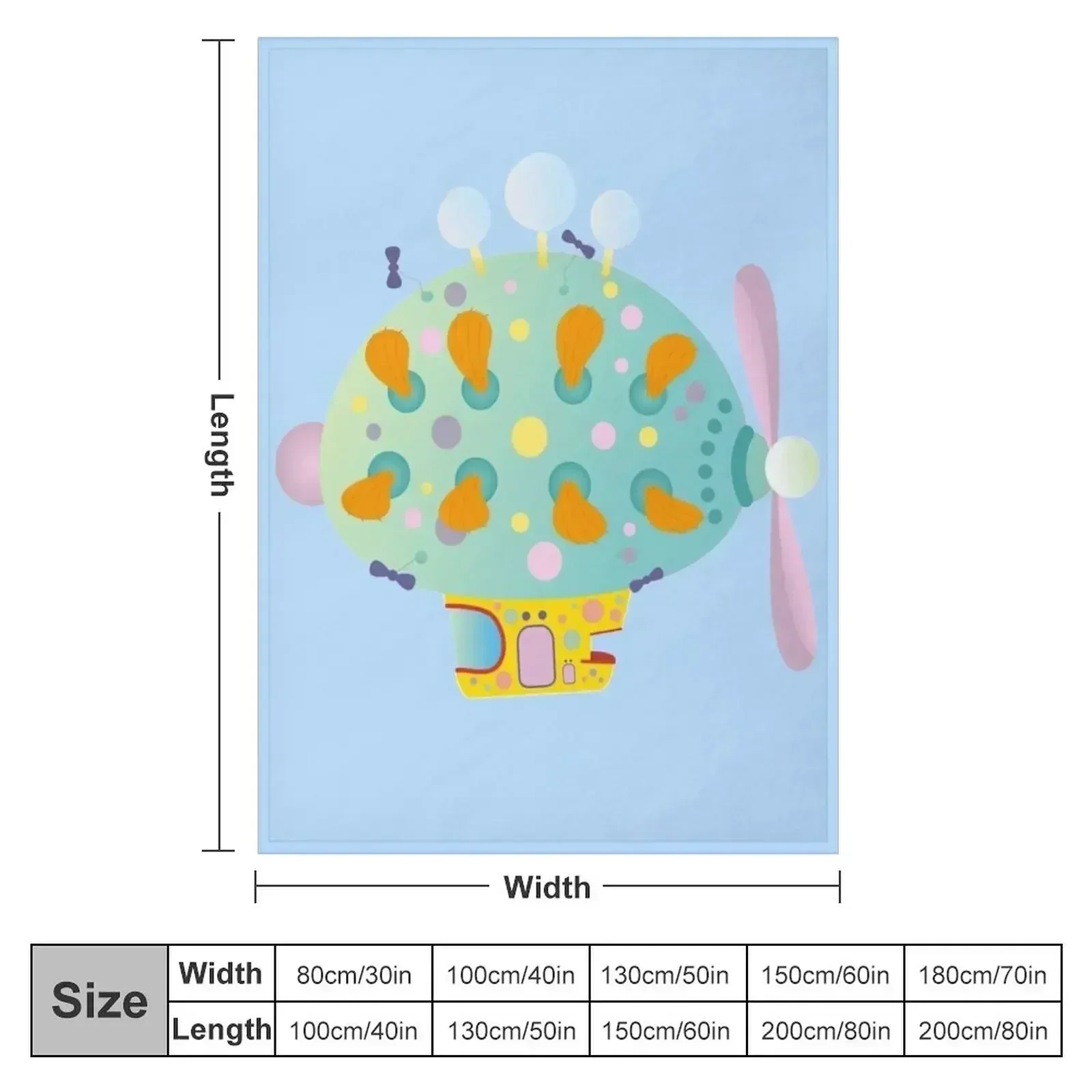 The Pinky ponk zeppelin In the night garden Throw Blanket couch cozy soft plush fuzzy picnic outdoor blanket