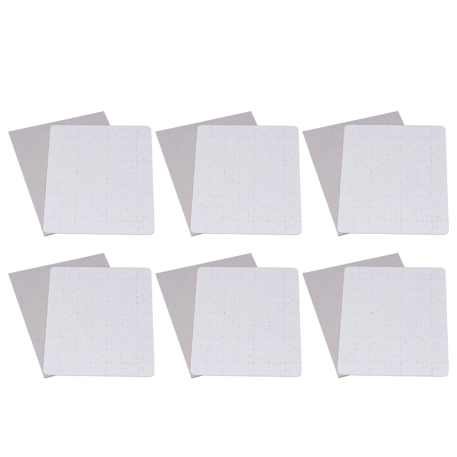 6 مجموعة الألغاز الفارغة 13x18 سنتيمتر الأبيض الجمعية DIY بها بنفسك التسامي الفراغات الألغاز للحياة صور التسامي الفراغات الألغاز