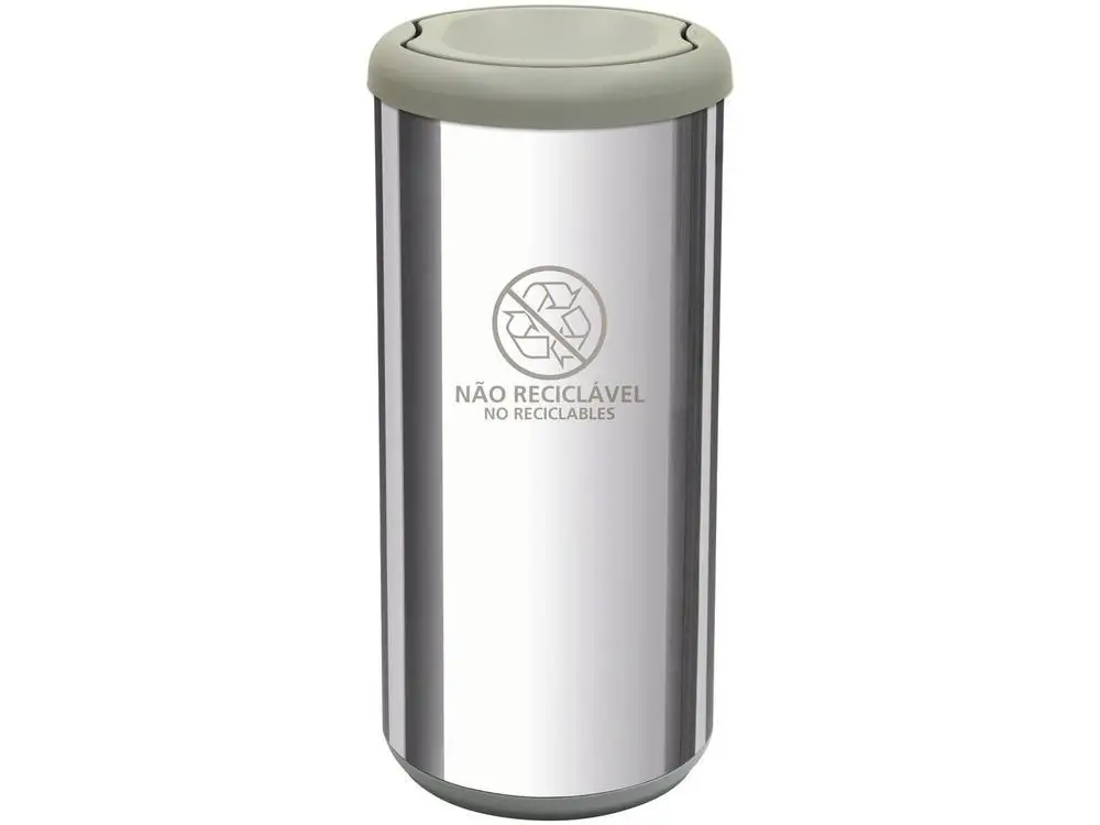 40L Inox Recyclable Trash