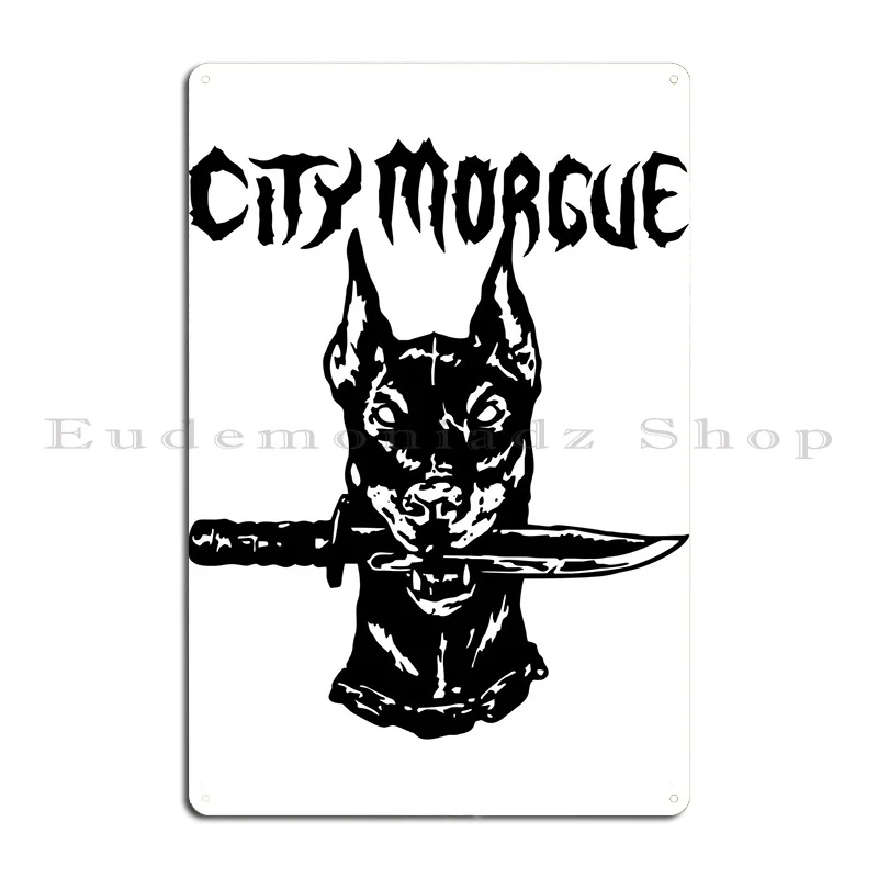 City Morgue Knife Wardog Metal Plaque Classic Funny Printing Create Kitchen Tin Sign Poster