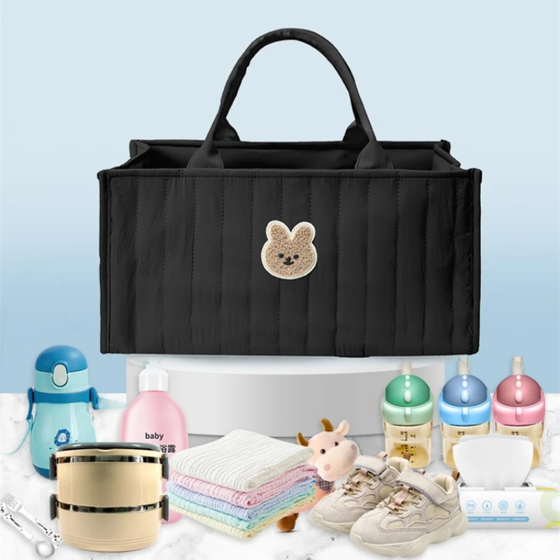 

Тканевая сумка-органайзер для подгузников, многофункциональная косметичка для макияжа, портативная дорожная сумка для мамы, ручная сумка для хранения детского пеленания