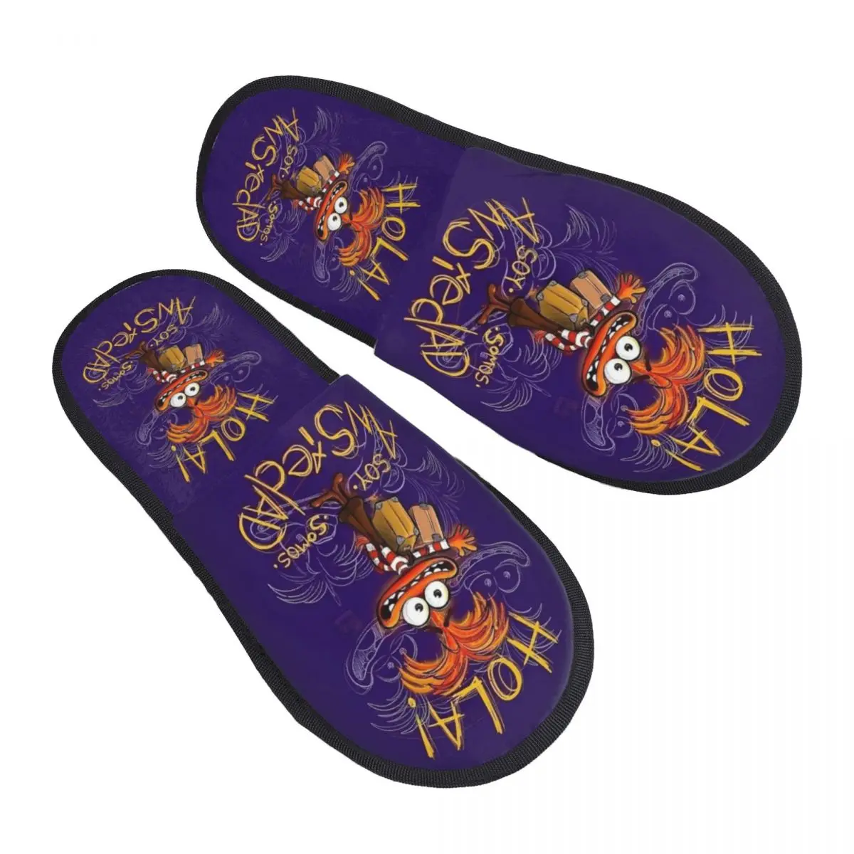 Custom Inside Out Anxiety Portrait Guest Slippers for Bathroom Women House Slipper