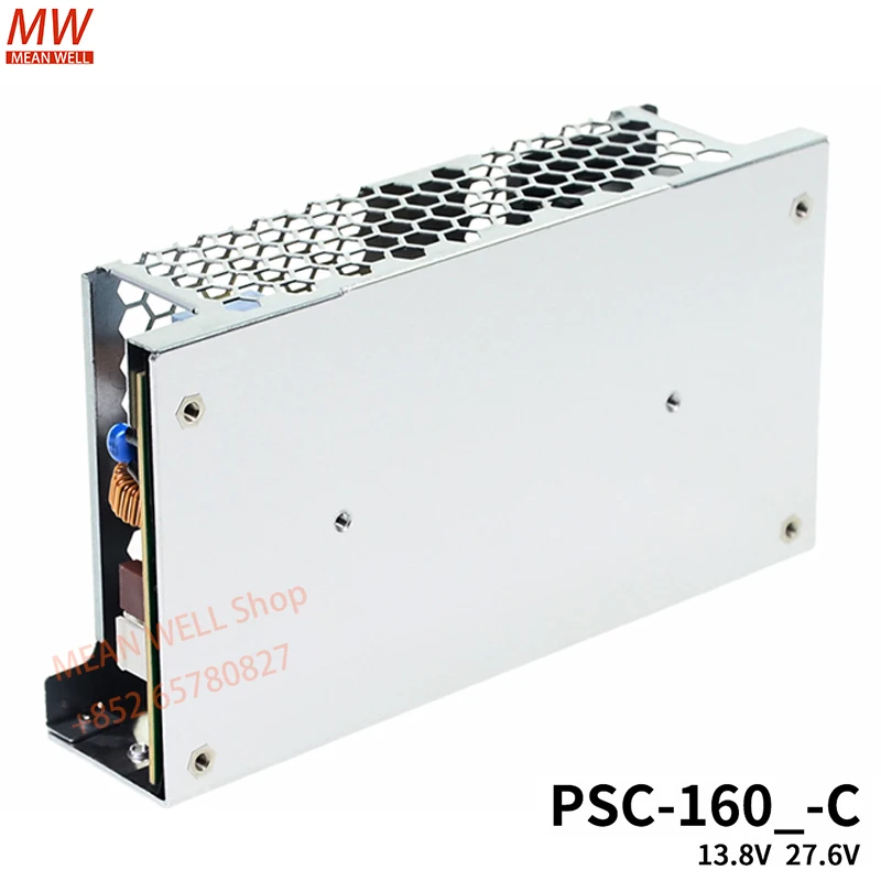Original MEAN WELL 160W Single Output with Battery Charger(UPS Function) PSC-160A-C PSC-160B-C Machine Thell Type