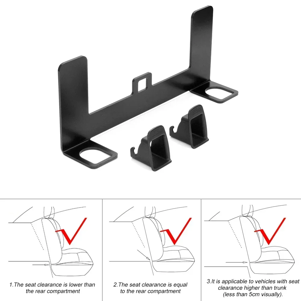 Universal Steel Car Child Safety Seat Restraint Anchor Mounting Kit for ISOFIX Belt Connector Seat Belt Bracket Latch