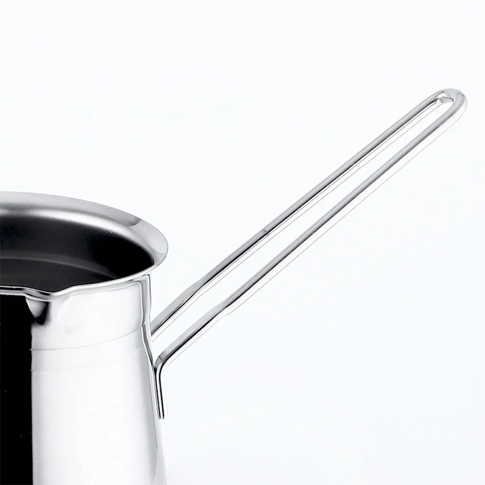 Stainless Steel Turkish Coffee Pot Multipurpose with Spout Milk Warmer Coffee Maker for Cafe Kitchen Bar Home Coffee Lovers Gift