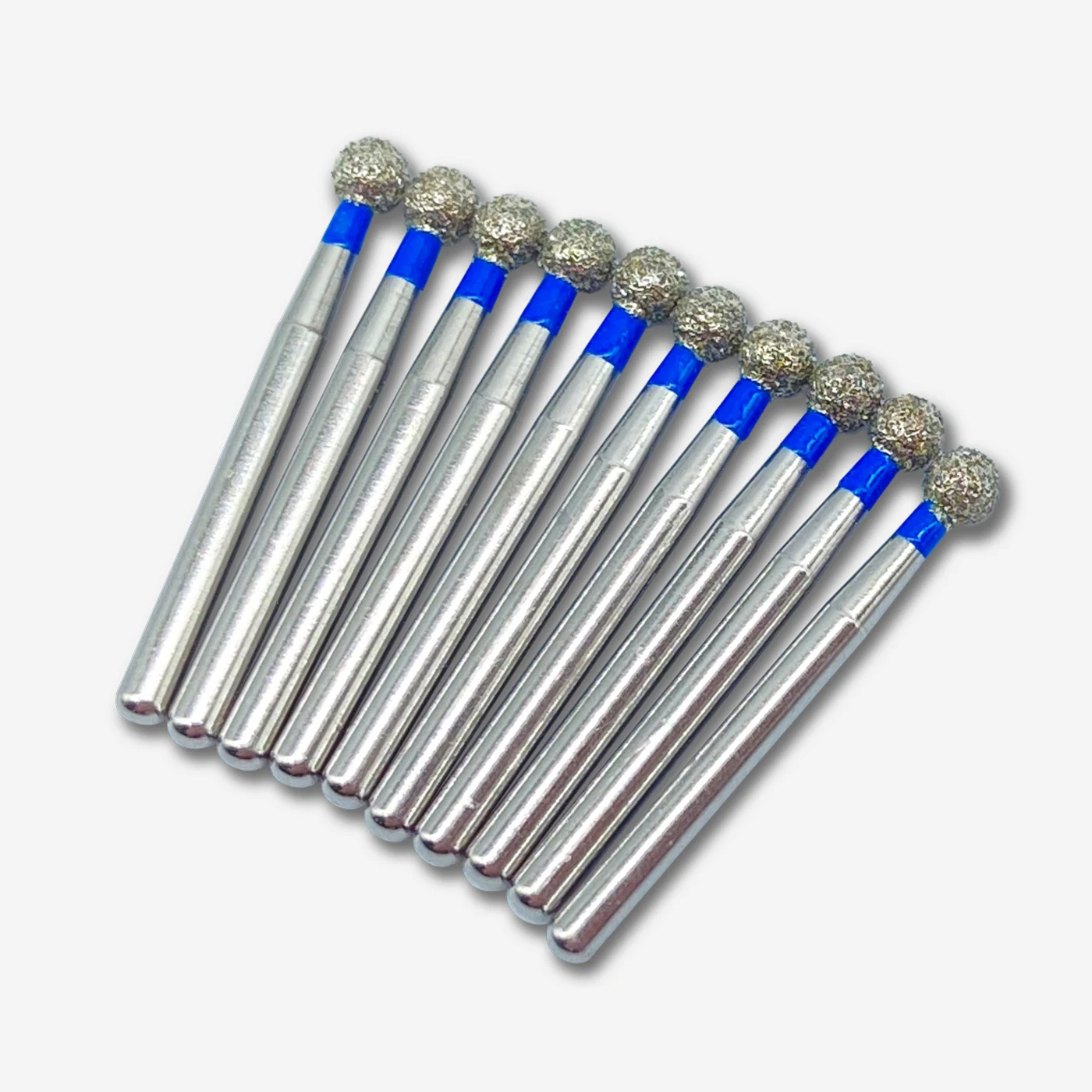 10pcs WELLCK Dental Diamond Burs Drill FG Dia-burs 1.6mm Shank for High Speed Handpiece Burs