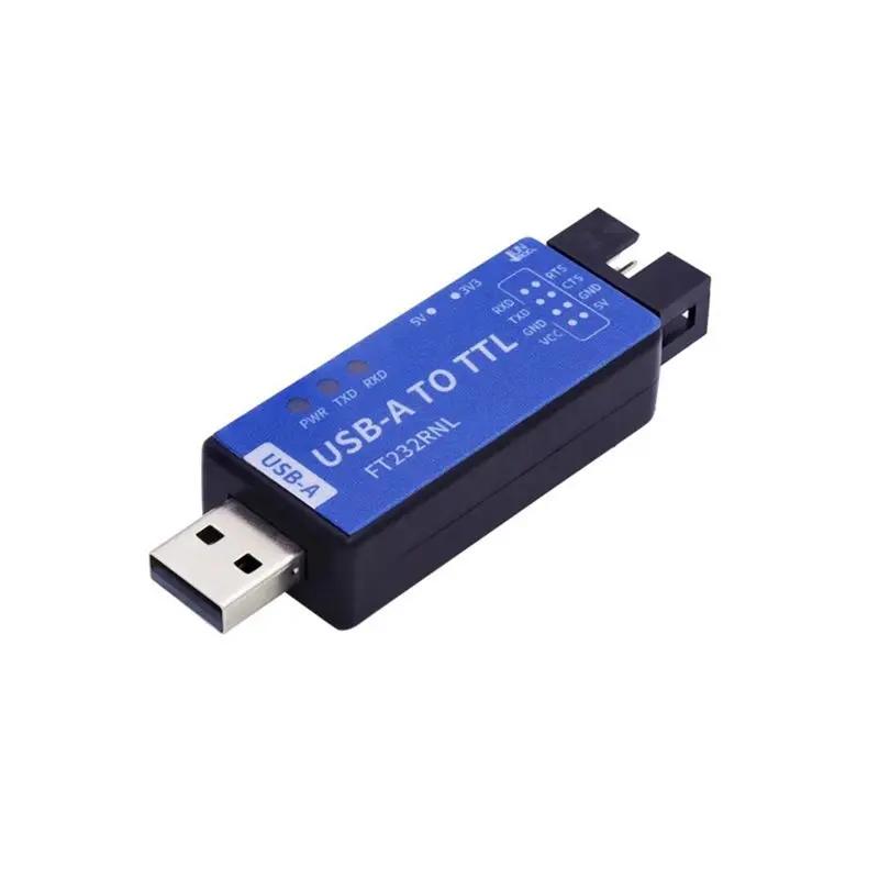 

Модуль последовательного интерфейса USB-A-TTL UART FT232RNL с программатором Flash и двойной коммуникацией, 4-контактные кабели в комплекте