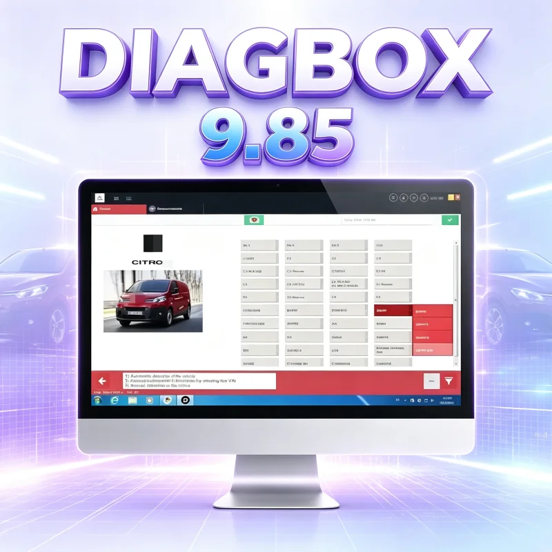 2026 NEW Diagbox 9.85 Car diagnostic software Diagbox V9.85 work with P-P2000 Le-xia3 For Peo-geot For Cit-roen Original install