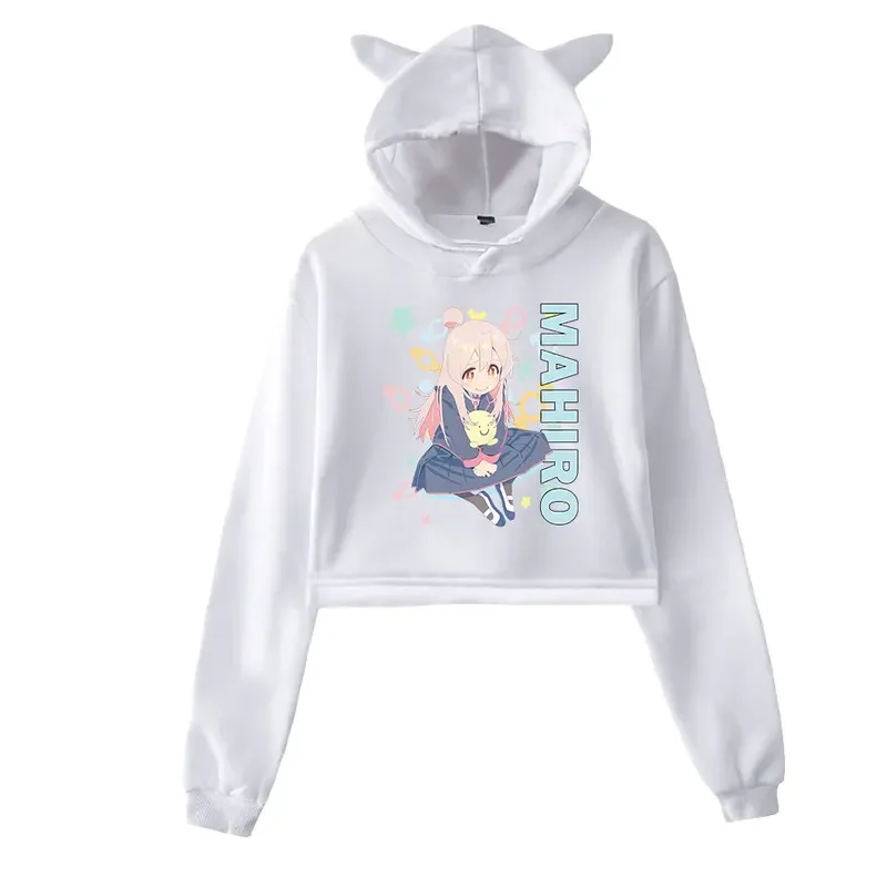 2023 Onimai I'm Now Your Sister! Merch Cat Cropped Hoodies Women/Girl Hooded Crop Tops Sweatshirt Hooded