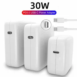30W PD USB-C 전원 MagSaf* 3 어댑터 노트북 노트북 고속 충전기 Apple Macbook 12'' Air 13'' M1 M2 A1882 A1534 A2337 A2681