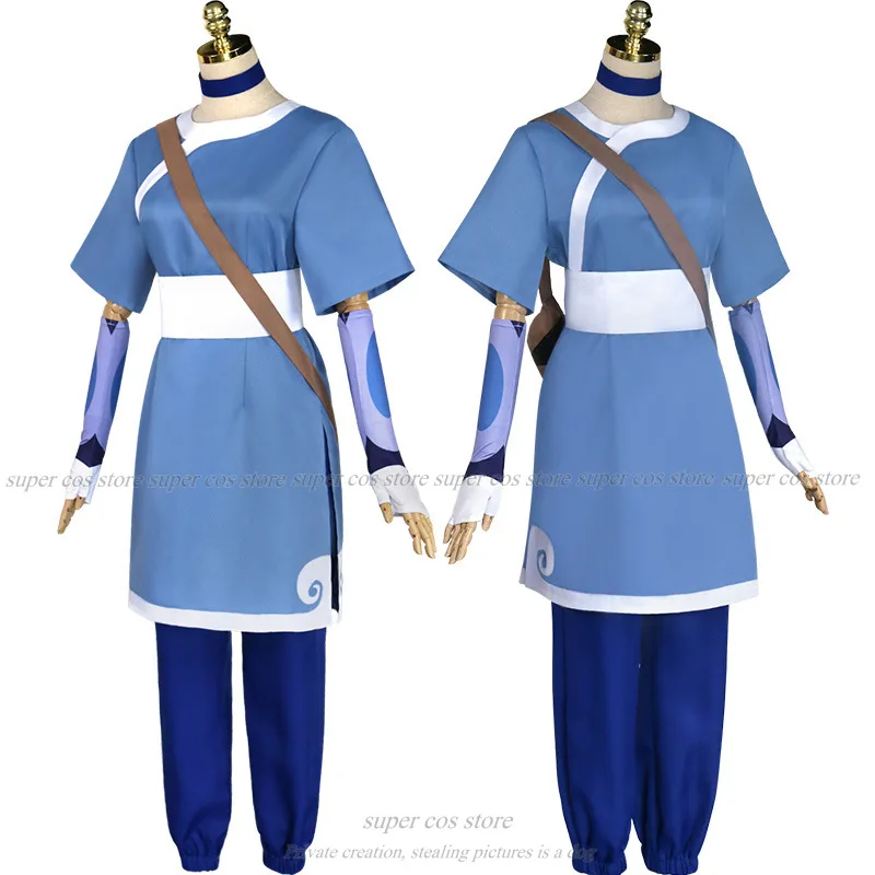 애니메이션 아바타 마지막 에어벤더 코스프레, 카타라 파이어 네이션, 코스튬 레드 유니폼, 성인 여성 할로윈 카니발 의류