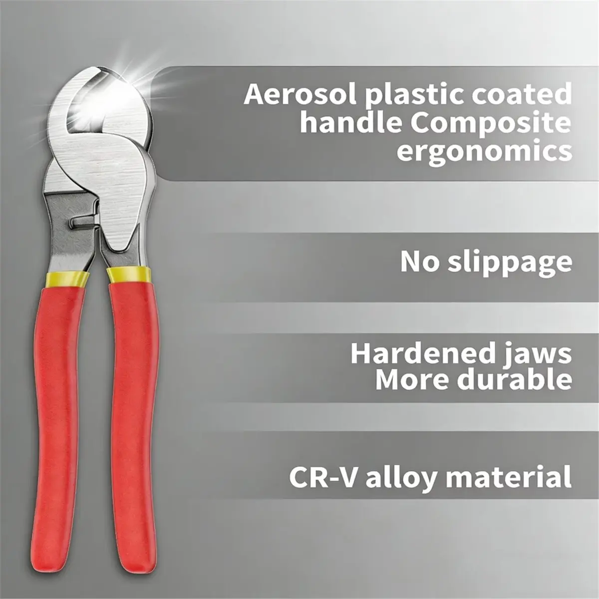 11·11COUPON Industrial-Grade Cutter Cable Pliers Multifunction Hand Tools 10 Inches Crimping Pliers Strip Wires
