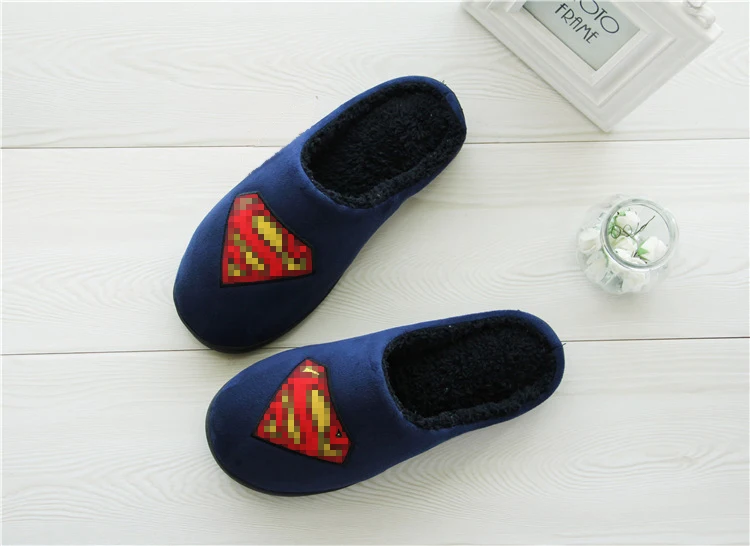 2024 Trend Men Slippers Winter Warm Cotton Slippers Male Flats Soft Non-slip Slides Household Indoor Slippers Large Size