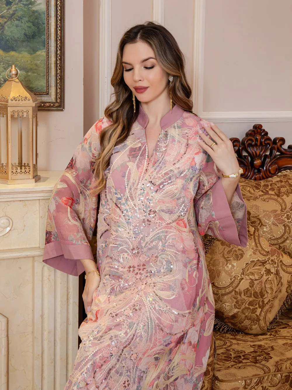 Evening Dresses Arab Long Robe Embroidery Muslim Women Party Jalabiya Eid Ramadan Morocco Dubai Abayas Kaftan Islam Vestidos