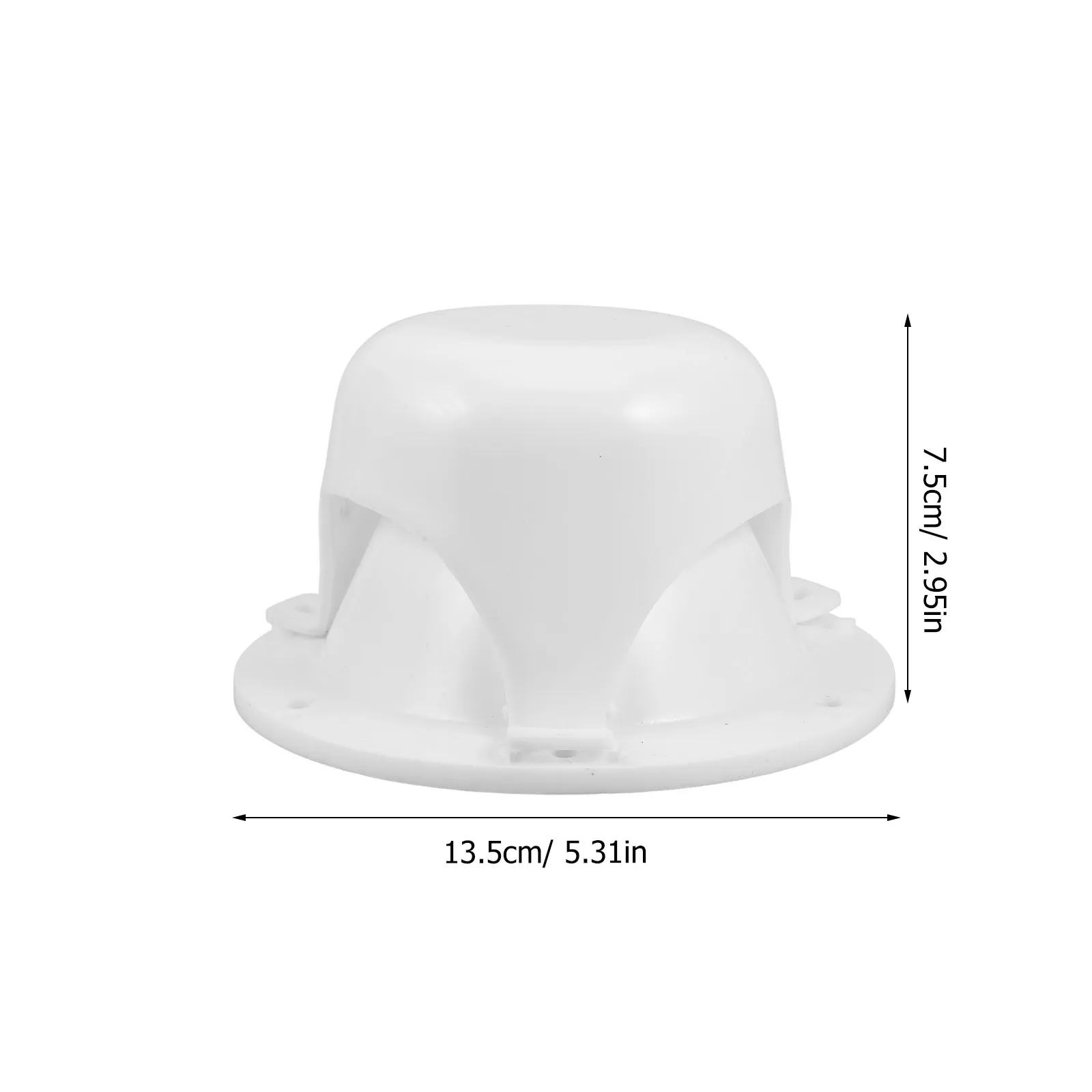 2Pcs White Rv Roof Vent Cap Mushroom Style Waterproof Windproof Ventilation Cover for Camper Motorhome Trailer Vent Protector