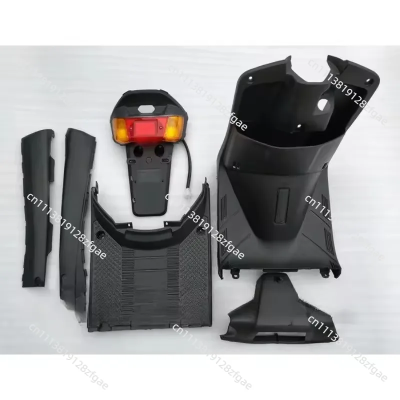 Complete Inner Fairing Kit for JOG50 2nd Gen, PP Black Rear Light & Side Strip Assembly Set