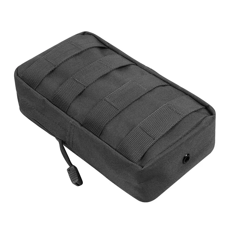 Bolsa de cintura Molle táctica al aire libre 1000D Oxford Black Military de almacenamiento Fanny Pack para Mochila De caza chaleco táctico accesorio