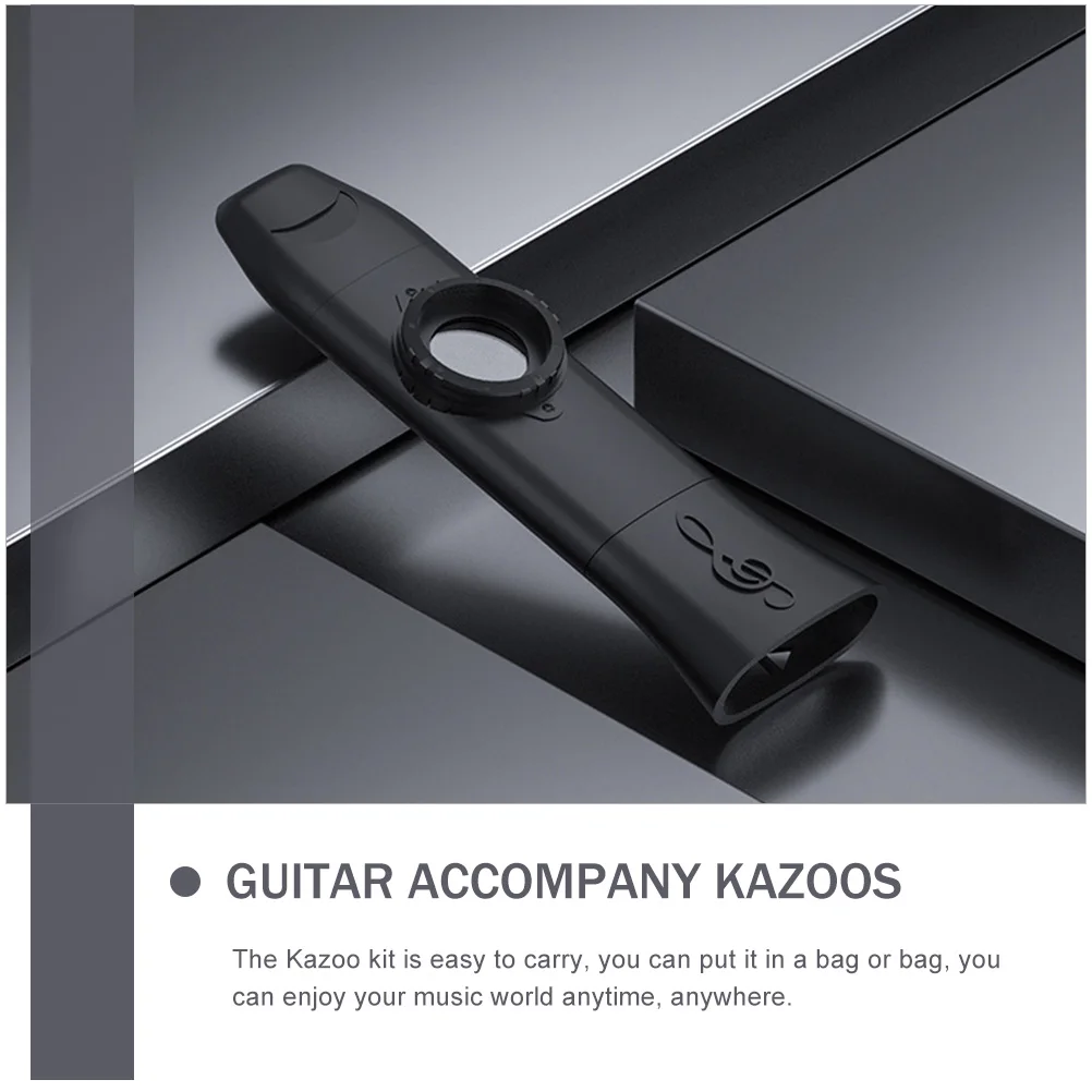 

1 set Professional Kazoo Durable High-End Plastic Musical Instrument Smooth Simple Structure All Ages Kids Adults Guitar Ukulele