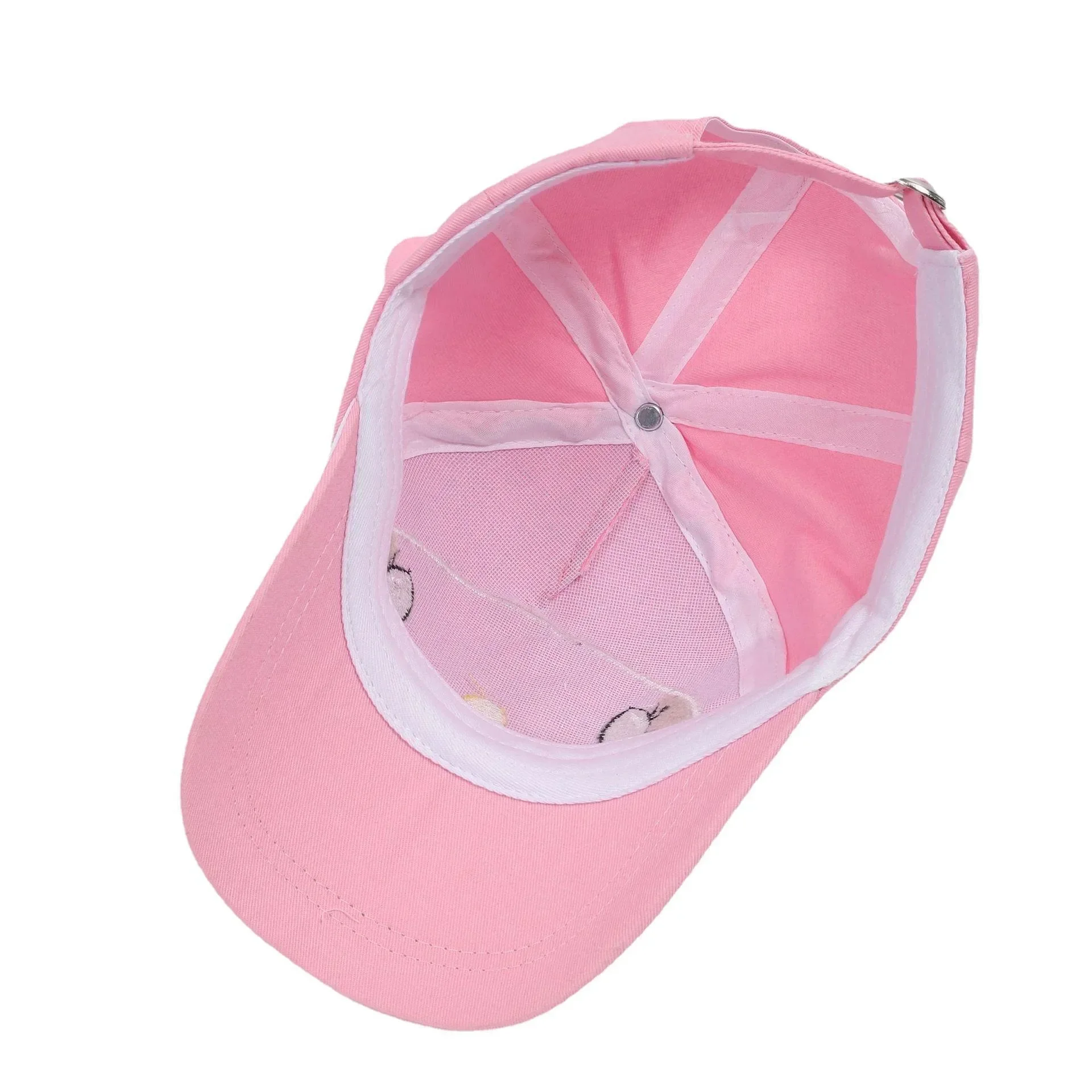 Kawaii Sanrio sunhat Anime Pink dan ungu Kulomi pakaian aksesoris serbaguna kasual matahari topi bisbol hadiah untuk anak-anak