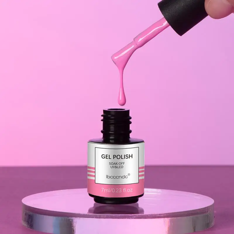 7ml Gel Nail Polish Nails Semi Permanent Soak Off Gel UV LED Varnishes Base Top Coat Gel Polish Nail Art Gel 35Colors Optional