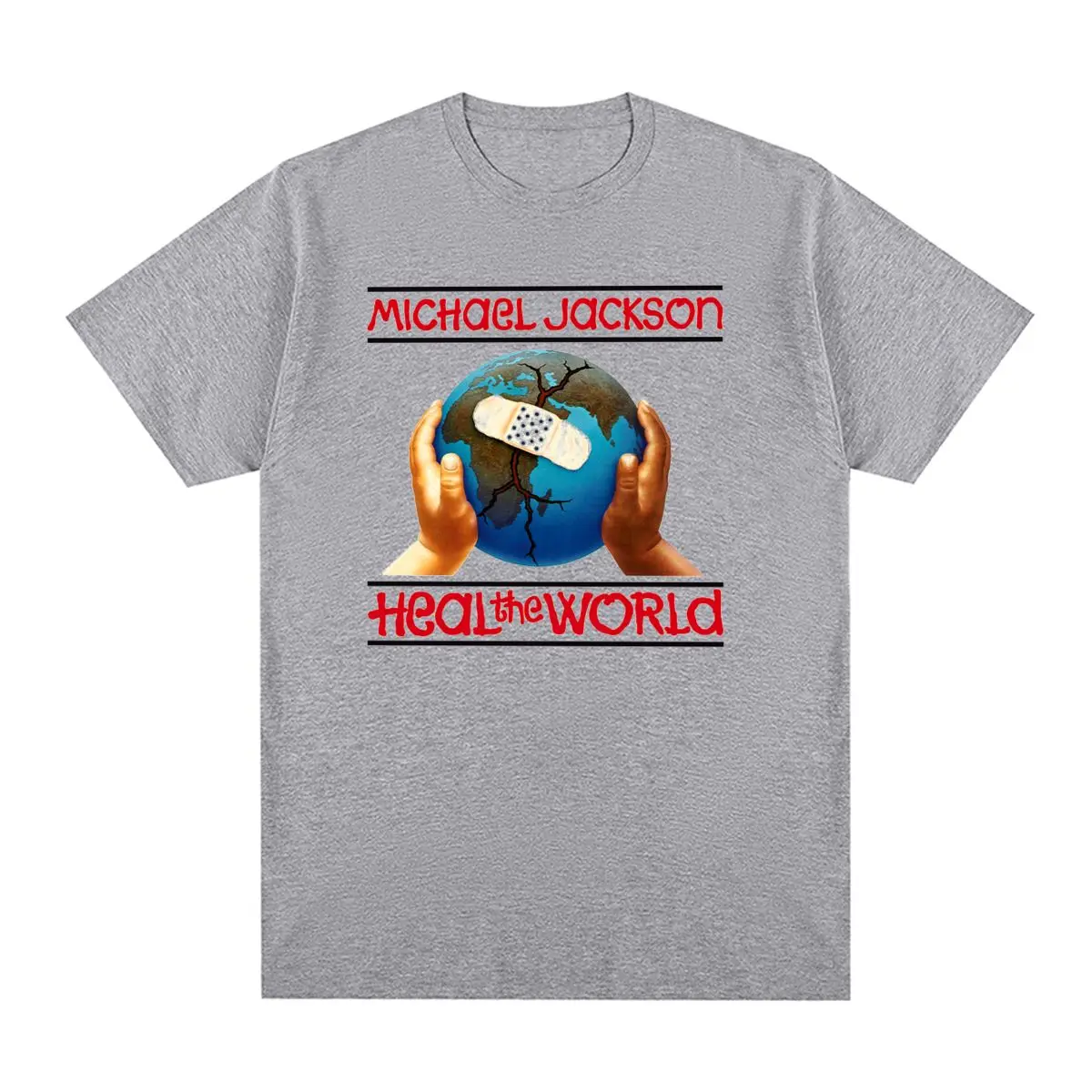 Michael Jackson Heal The World 1997 World Tour Vintage T-shirt Cotton Men T Shirt New Tee Tshirt Womens Tops