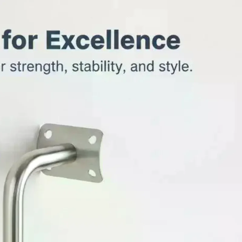 Industrial Grade Handrail Bracket Stainless Steel Wall Support for Warehouse Stair Balustrade