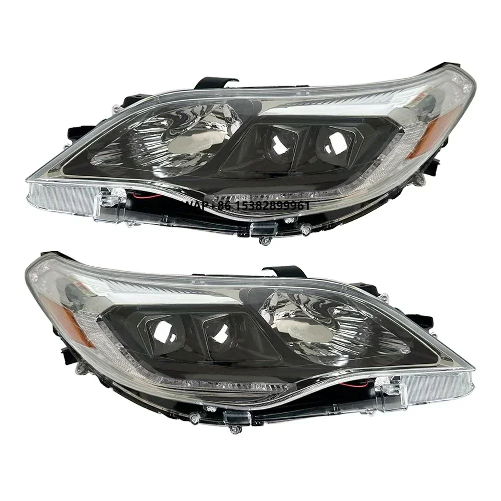 

New for Avalon 2013-2015 Headlights Set Left & Right Clear Lens HID Xenon Type Black Housing